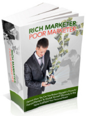 Product picture Rich marketer, Poor marketer with PLR