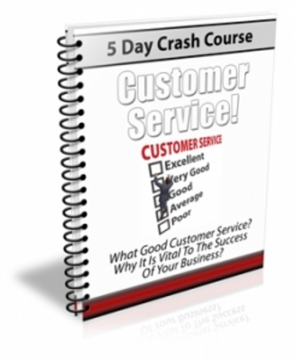 Product picture Customer Service  Crash Course with PLR