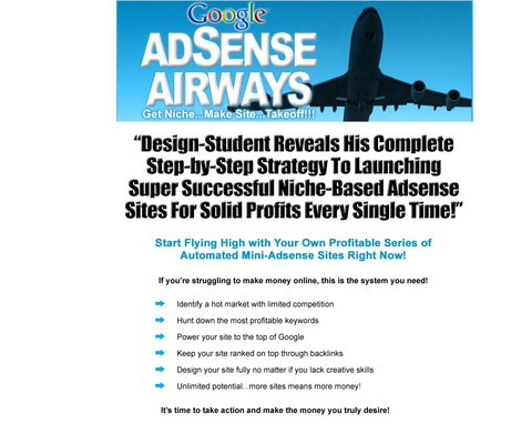 Product picture Adsense Airways ebook with MRR