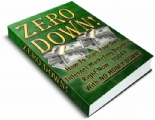 Product picture Zero Down ebook with MRR