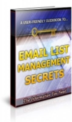 Product picture Email List Management Secrets with PLR